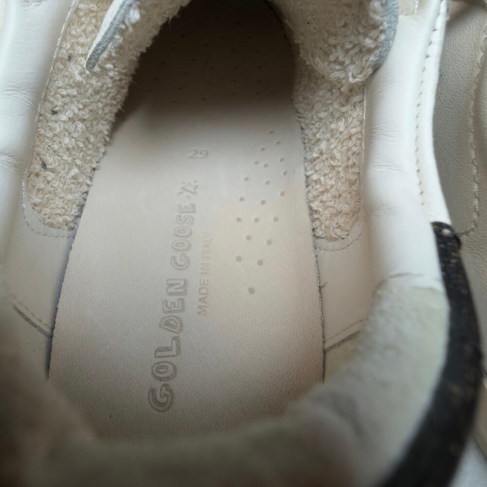 Golden Goose Superstar Young Kids White Navy Star GYF00270 EU 29 w/ Box - Picture 7 of 15
